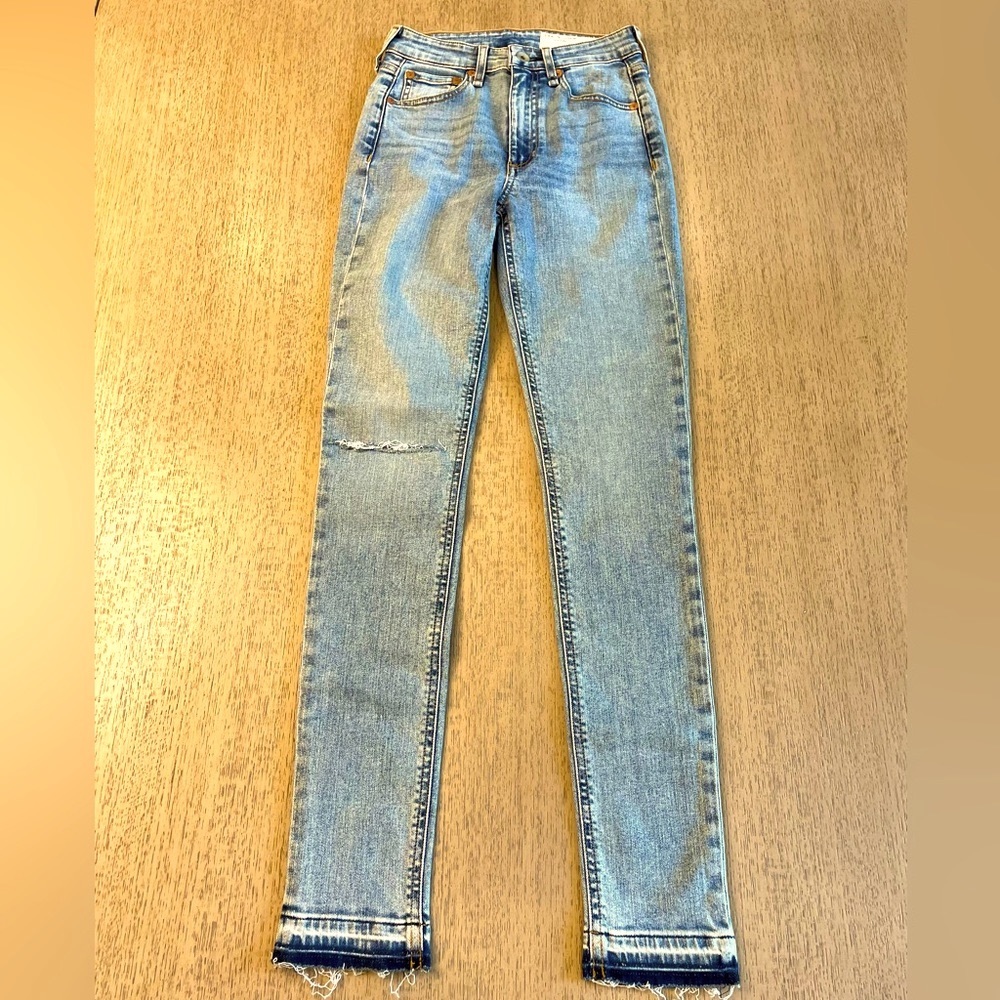 💕 NWOT Rag & Bone Women’s Nina High Rise Skinny Montrose Blue Jeans, Siz…